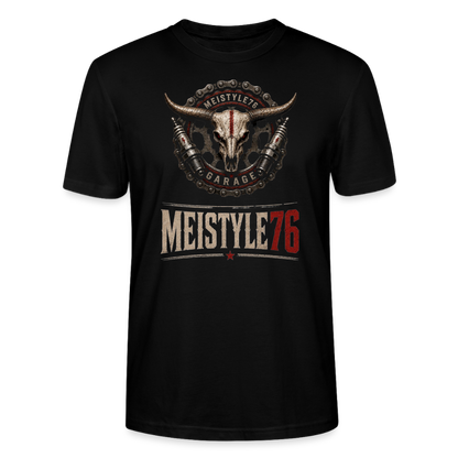 Meistyle76 Garage Shirt – Biker & Schrauber Style - Schwarz