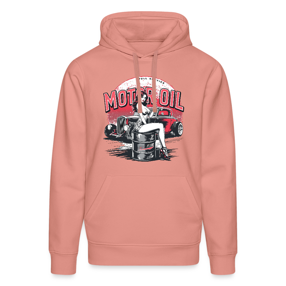 Motor Oil – Full Service Babe - Bio-Hoodie - Altrosa