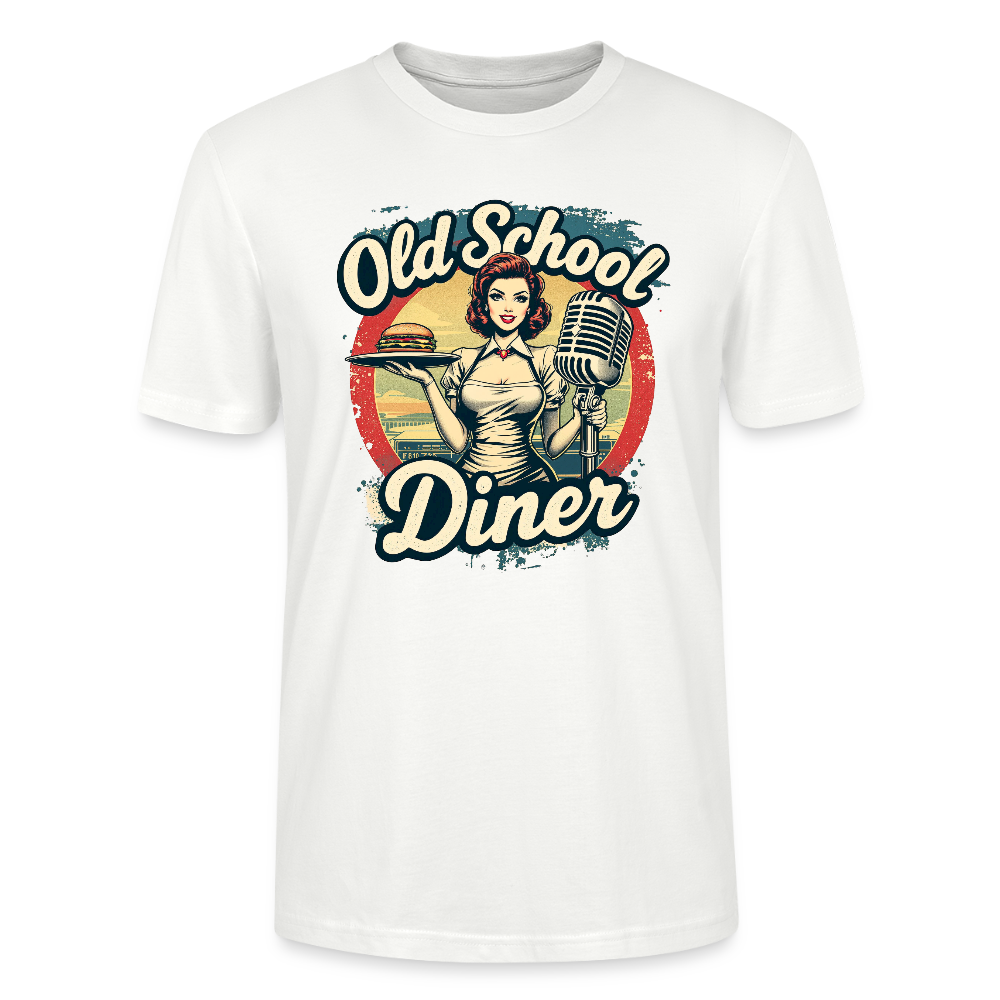 Old School Diner – Classic 50s Style - Unisex T-Shirt - Weiß