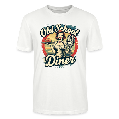 Old School Diner – Classic 50s Style - Unisex T-Shirt - Weiß