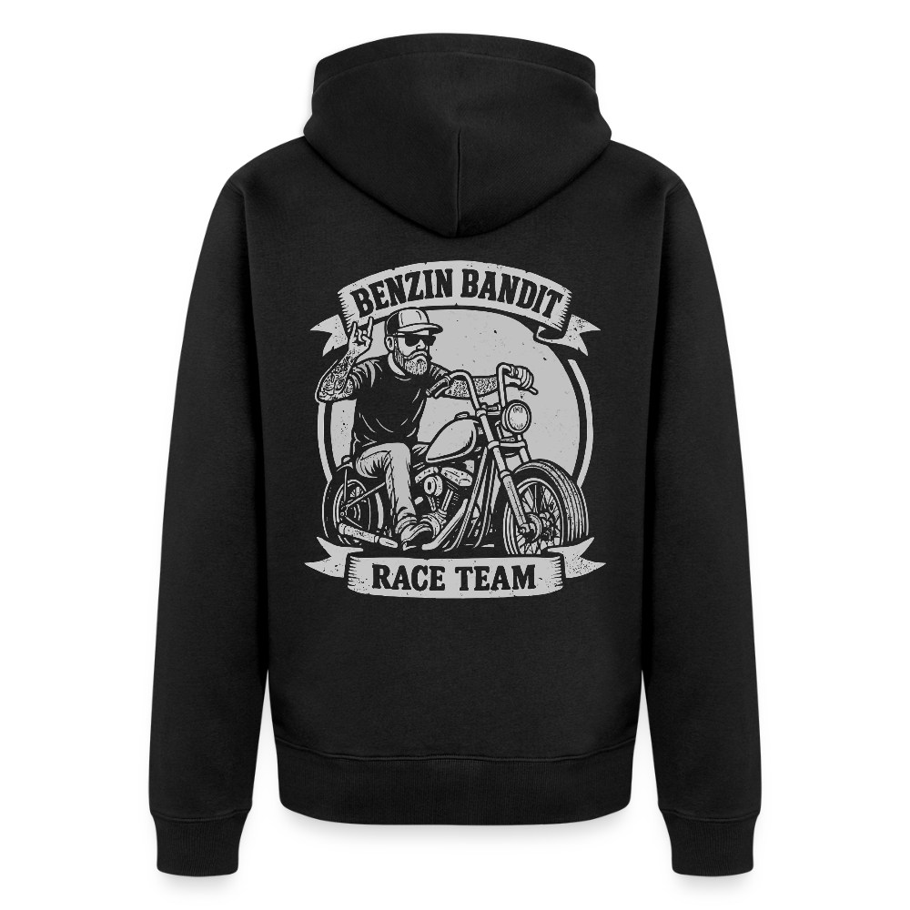 Benzin Bandit - Männer Premium Kapuzenjacke - Schwarz