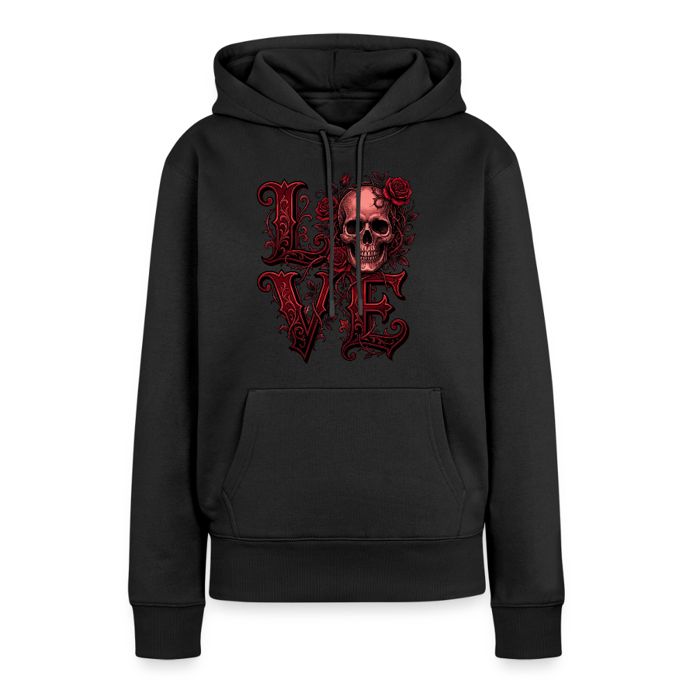 Frauen Premium Hoodie - Schwarz