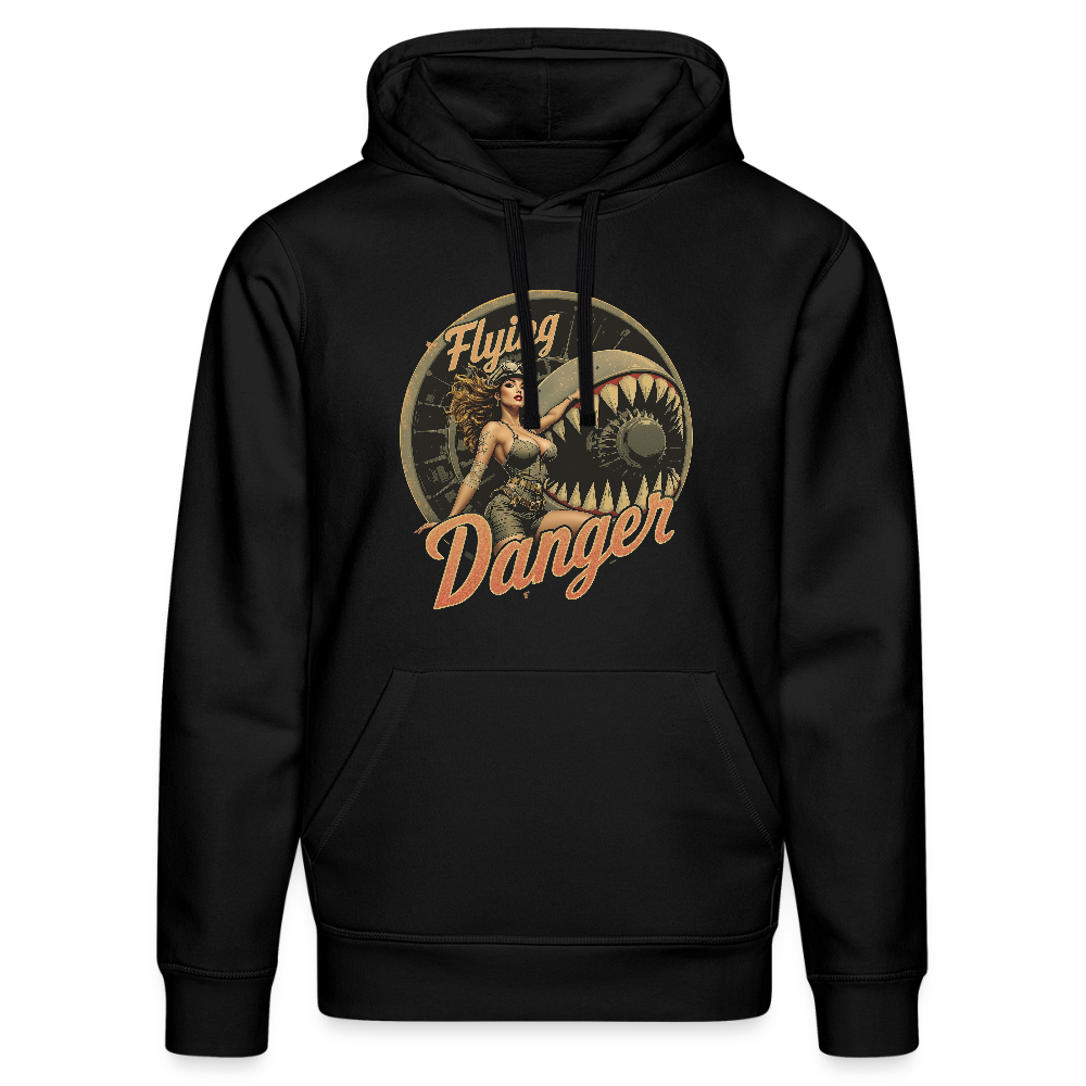Flying Danger -  Bio-Hoodie - Schwarz