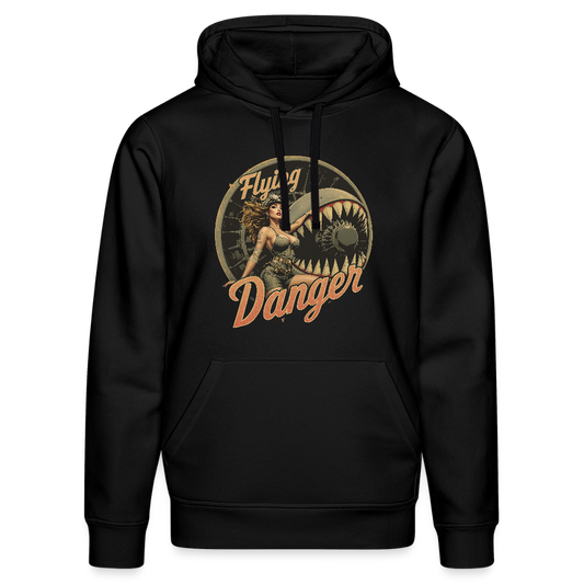 Flying Danger -  Bio-Hoodie - Schwarz