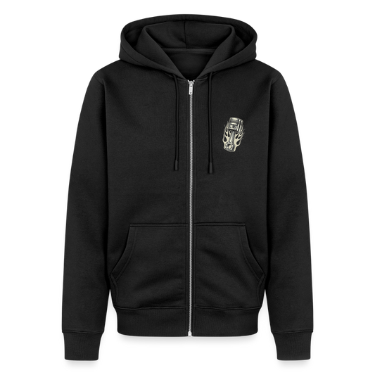 Männer Premium Kapuzenjacke - Schwarz