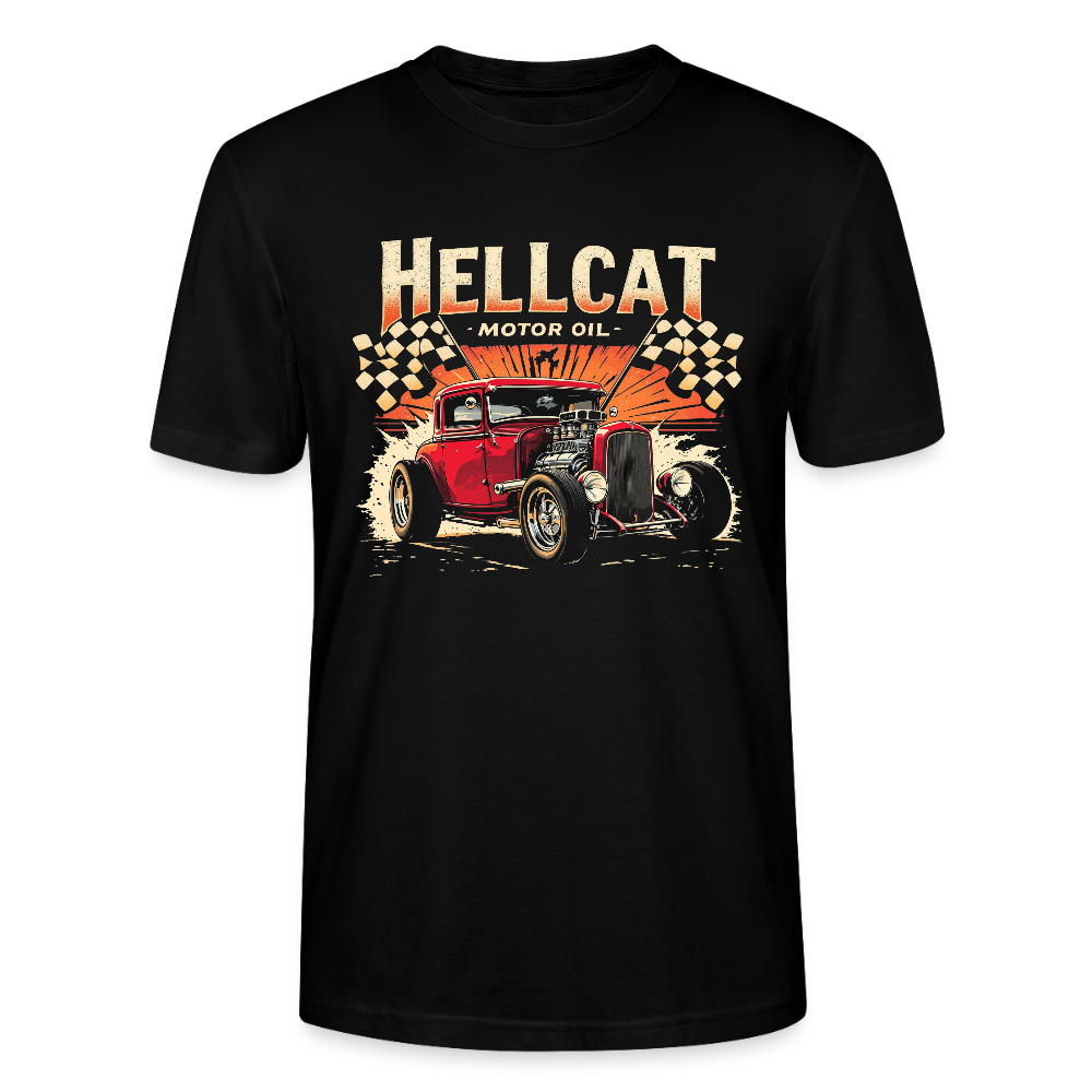 Hellcat Motor Oil – Classic Burnout Edition - Unisex T-Shirt - Schwarz
