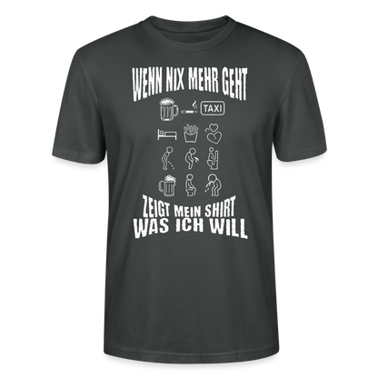 Wenn nix mehr geht – Icons sagen alles - Stanley/Stella Unisex T-Shirt CRAFTER - Anthrazit