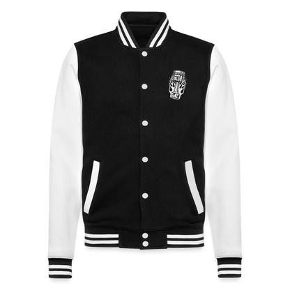 Motor Oil – Full Service Babe - College-Sweatjacke - Schwarz/Weiß