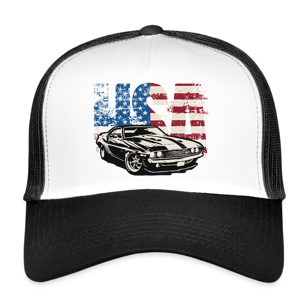 American Classic - Trucker Cap - Weiß/Schwarz