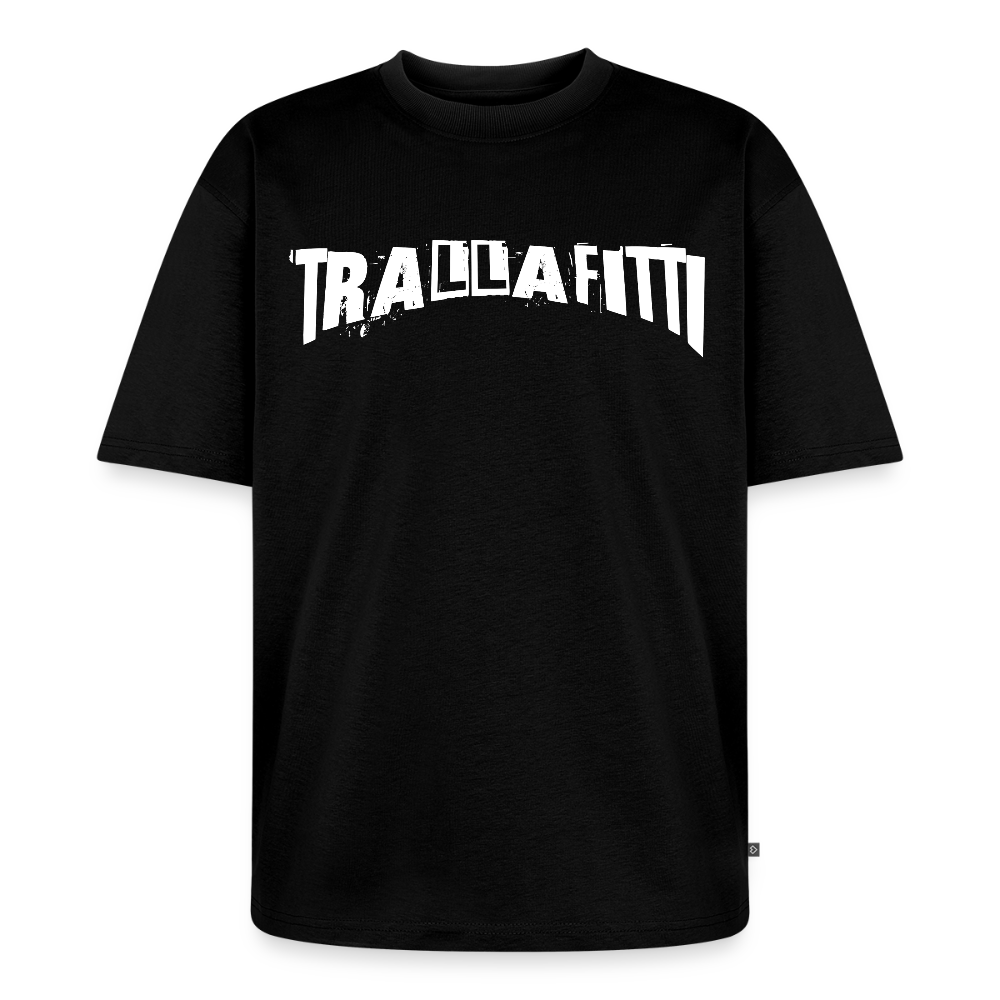 Trallafitti – Chaos in Reinkultur  Unisex Oversized Bio T-Shirt - Schwarz