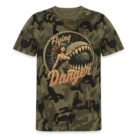 Flying Danger - Männer Camo T-Shirt - Grün camouflage