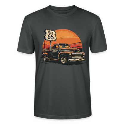 Route 66 Garage – Built to Last / Unisex T-Shirt - Anthrazit