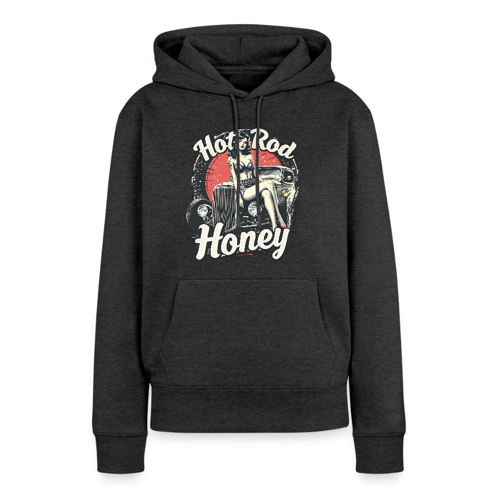 Frauen Premium Hoodie - Anthrazit meliert