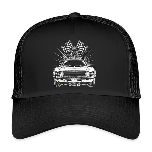 V8 Power – Born to Roar - Trucker Cap - Schwarz/Schwarz
