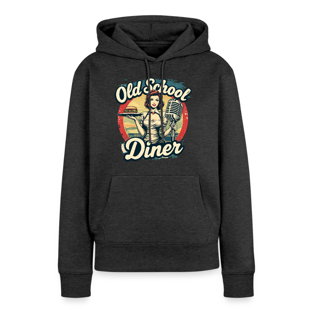 Frauen Premium Hoodie - Anthrazit meliert