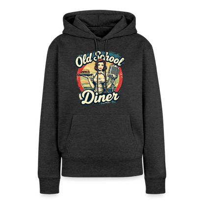 Frauen Premium Hoodie - Anthrazit meliert