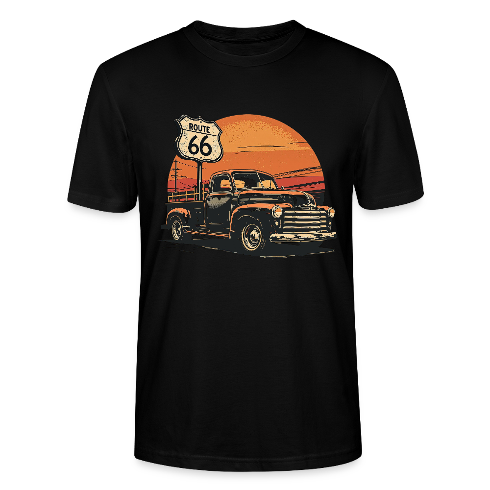Route 66 Garage – Built to Last / Unisex T-Shirt - Schwarz