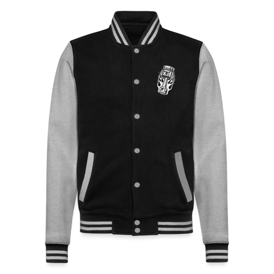 Hot Rod Honey - College-Sweatjacke - Schwarz/Grau meliert