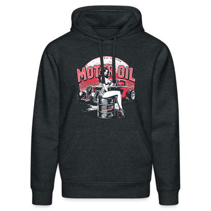 Motor Oil – Full Service Babe - Bio-Hoodie - Dunkelgrau meliert