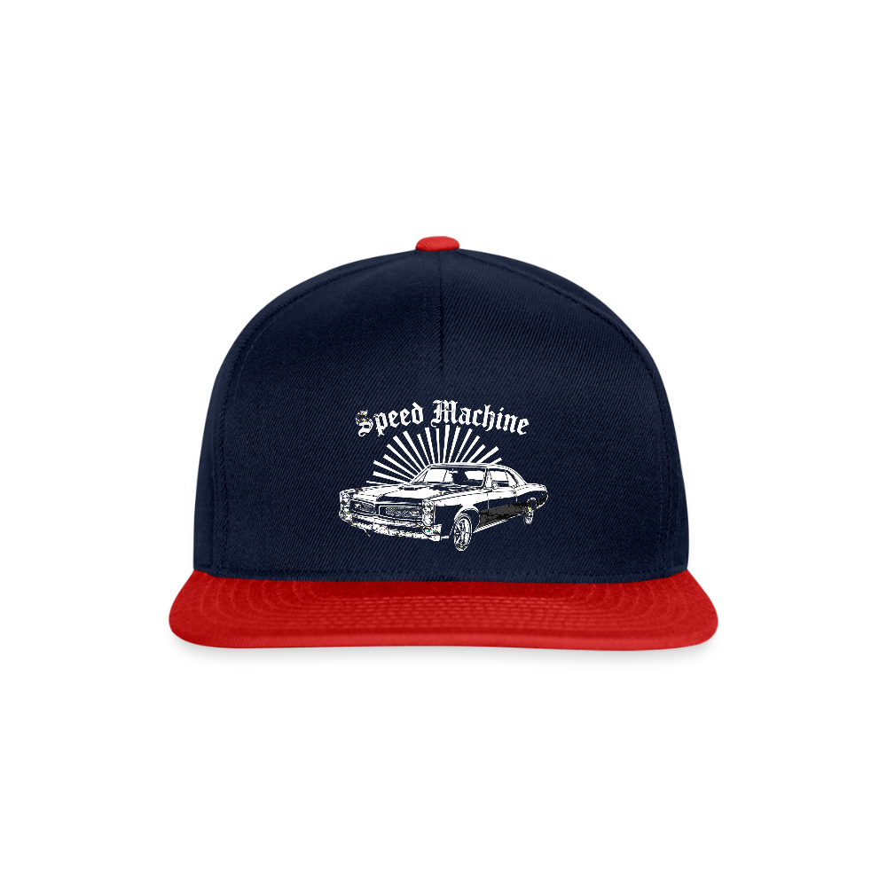 Speed Machine - Snapback Cap - Navy/Rot