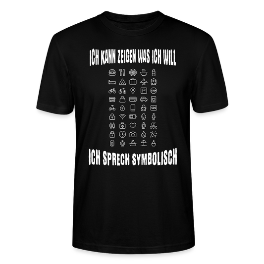 Ich sprech symbolisch – Icon Shirt für unterwegs - Stanley/Stella Unisex T-Shirt CRAFTER - Schwarz