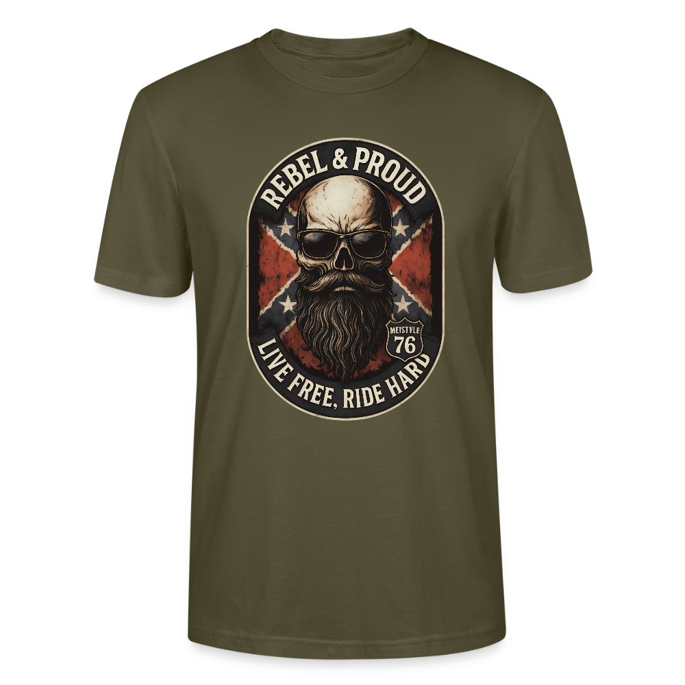 Rebel & Proud – Ride Hard Stanley/Stella Unisex T-Shirt CRAFTER - Khaki