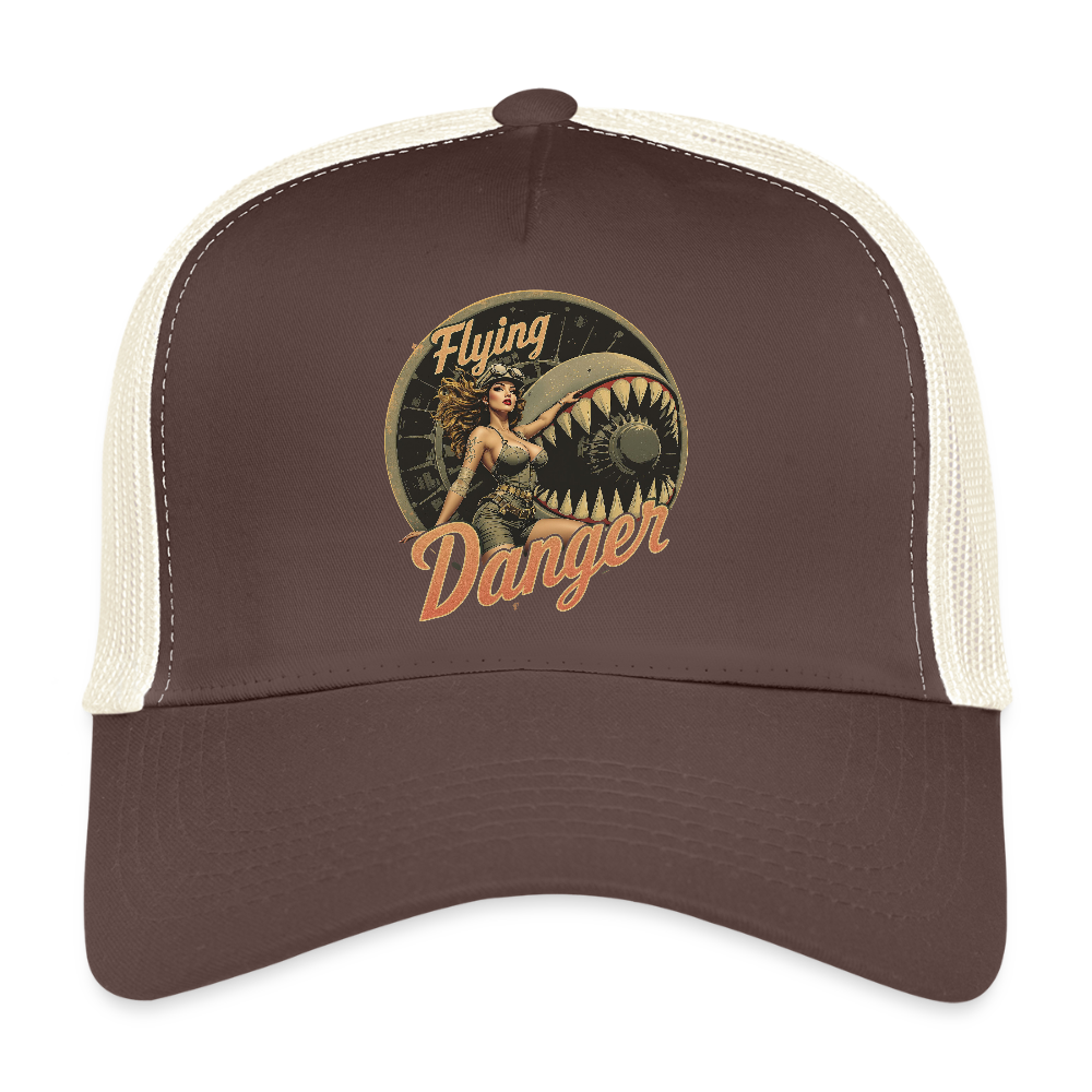 Flying Danger - Trucker Cap - Braun/Beige