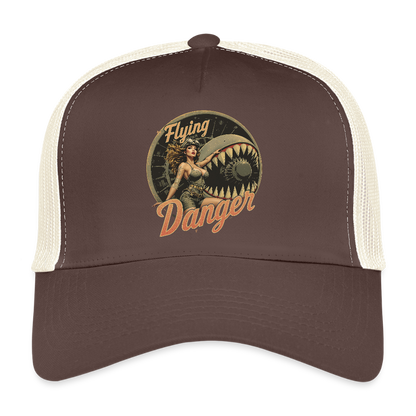 Flying Danger - Trucker Cap - Braun/Beige