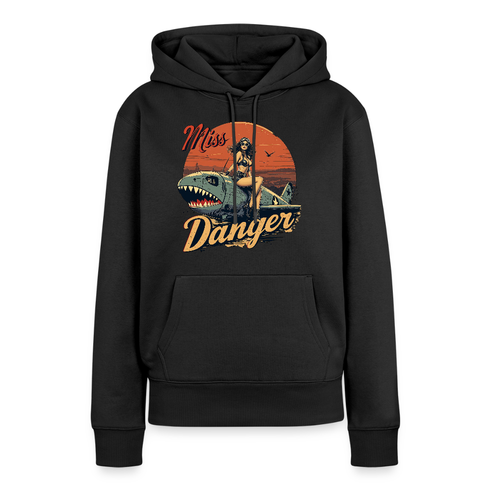 Frauen Premium Hoodie - Schwarz