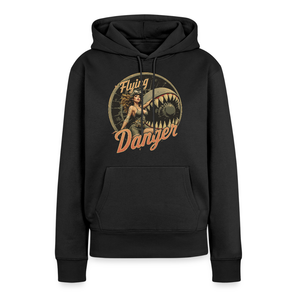 Frauen Premium Hoodie - Schwarz