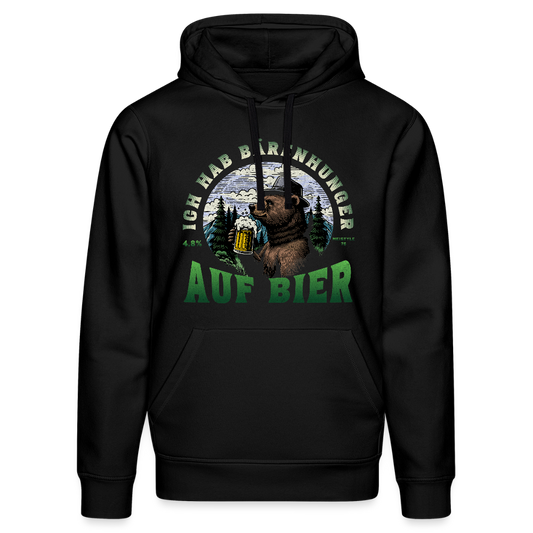 Bärenhunger auf Bier - Stanley/Stella Unisex Bio-Hoodie DRUMMER - Schwarz