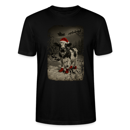 Weihnachtswahn auf der Weide - Premium T-Shirt - Schwarz