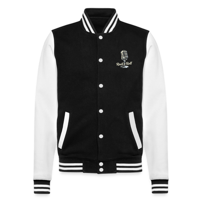 Old School Diner – Classic 50s Style - College-Sweatjacke - Schwarz/Weiß