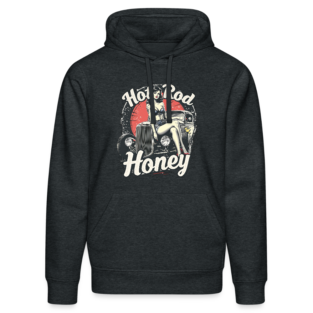 Hot Rod Honey - Bio-Hoodie - Dunkelgrau meliert