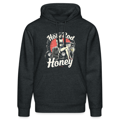 Hot Rod Honey - Bio-Hoodie - Dunkelgrau meliert