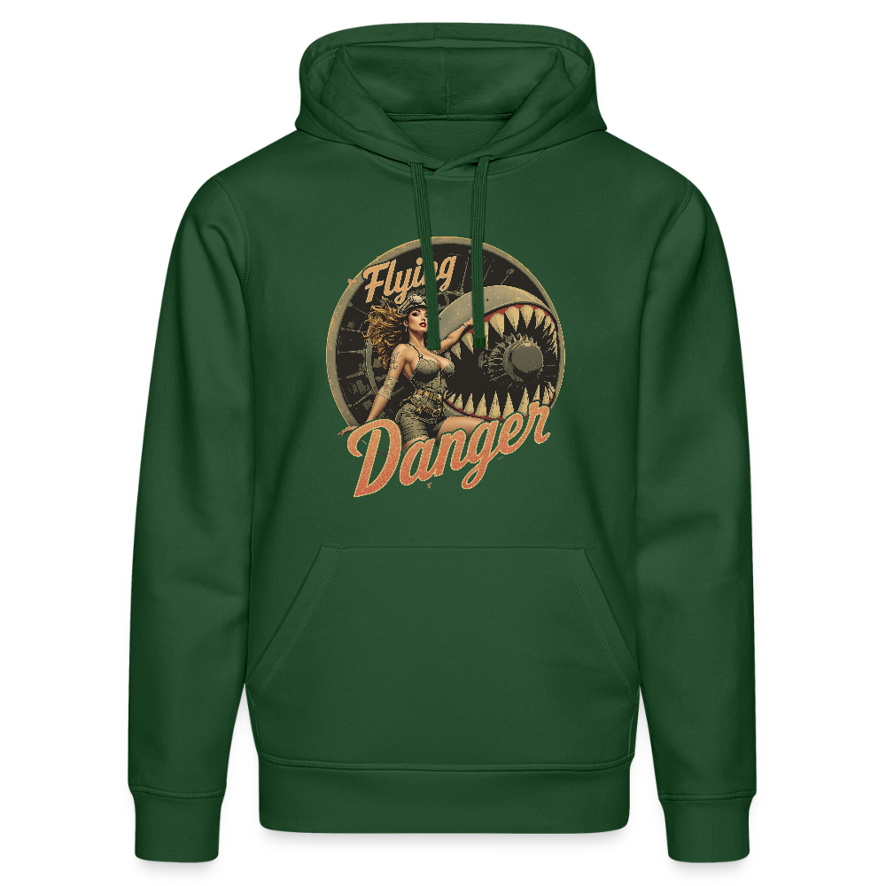 Flying Danger -  Bio-Hoodie - Flaschengrün