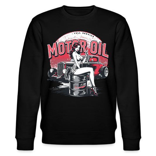 Motor Oil – Full Service Babe - Bio-Sweatshirt - Schwarz