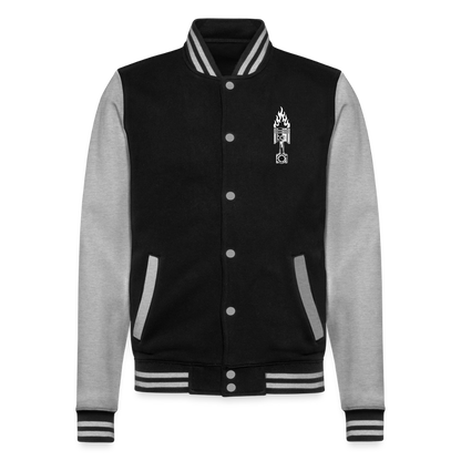 Speed Machine - College-Sweatjacke - Schwarz/Grau meliert