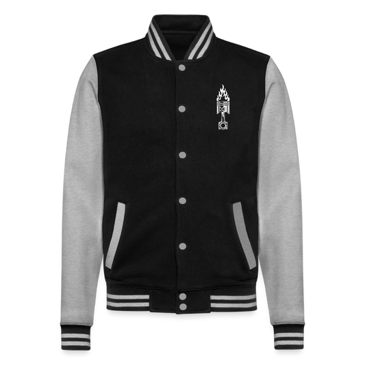 Speed Machine - College-Sweatjacke - Schwarz/Grau meliert