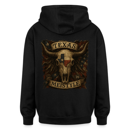 Longhorn Skull - Meistyle76 Oversized Unisex Hoodie - Schwarz