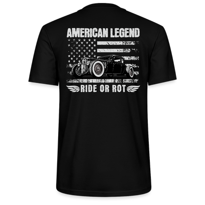 Backprint  American Legend – Ride or Rot - Stanley/Stella Unisex T-Shirt CRAFTER - Schwarz
