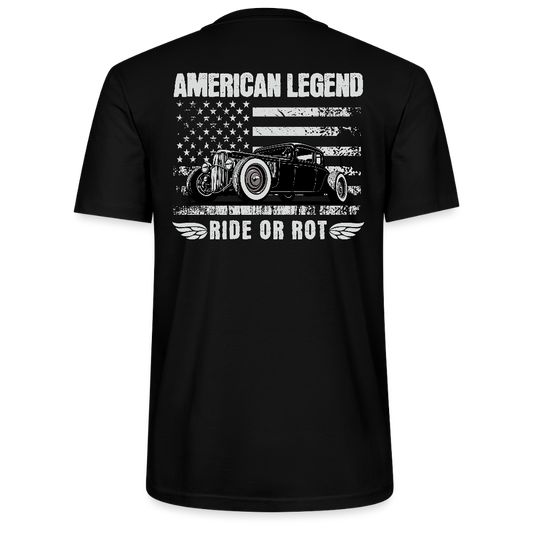Backprint  American Legend – Ride or Rot - Stanley/Stella Unisex T-Shirt CRAFTER - Schwarz