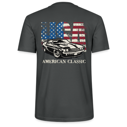 Backprint USA American Classic – Muscle Car & Flag  Stanley/Stella Unisex T-Shirt CRAFTER - Anthrazit