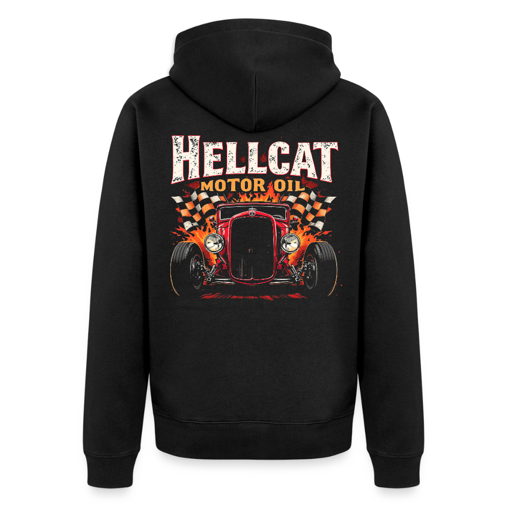 Hellcat Motor Oil – Speed & Power - Männer Premium Kapuzenjacke - Schwarz