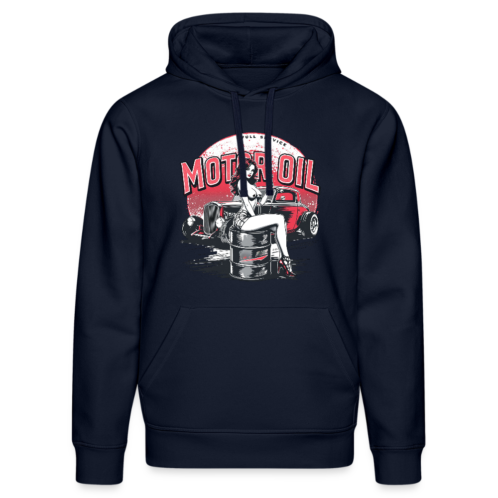 Motor Oil – Full Service Babe - Bio-Hoodie - French Navy