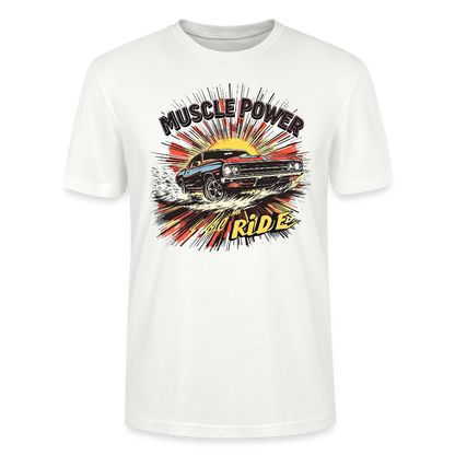 Muscle Power – Hold the Ride - Unisex T-Shirt - Weiß