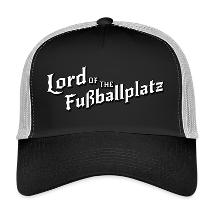 Lord of the Fußballplatz – Der einzig wahre Herr der Kreisliga - Trucker Cap - Schwarz/Steingrau