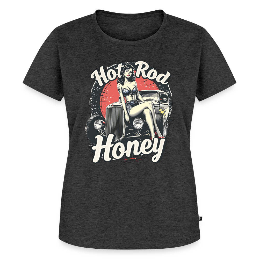 Frauen Premium T-Shirt - Anthrazit meliert