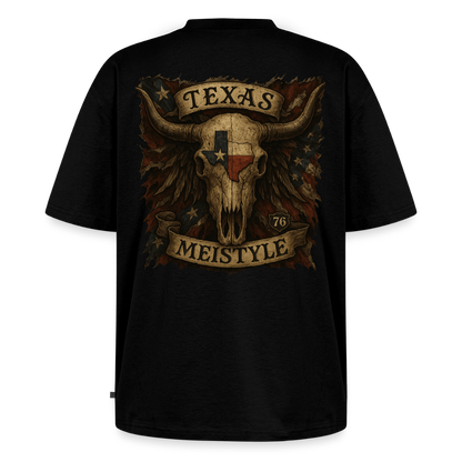 Longhorn Skull - Meistyle76  Unisex Oversized Bio T-Shirt - Schwarz