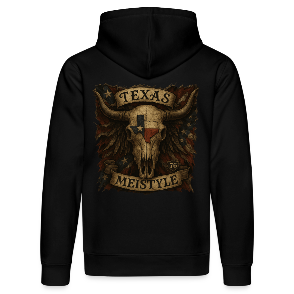 Longhorn Skull - Meistyle76 - Bio-Hoodie Rückendruck - Schwarz